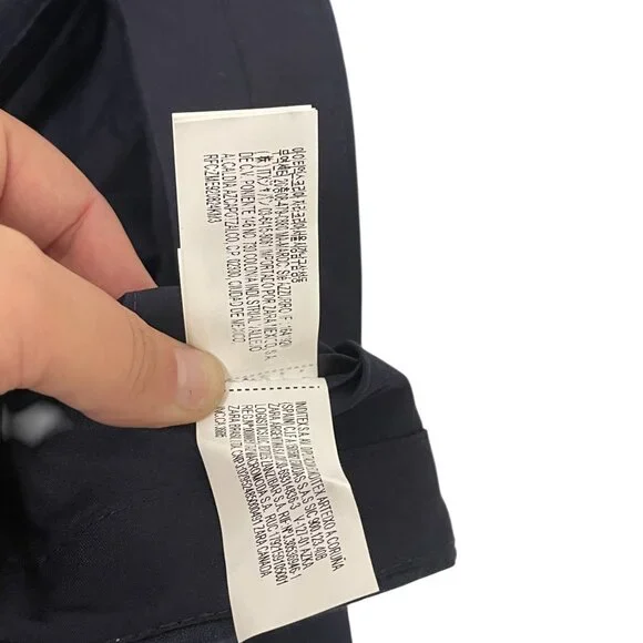 Zara Mens Dress Pants linen EU 42 US 32 Navy Blue Straight Trouser 4018/408 NWT